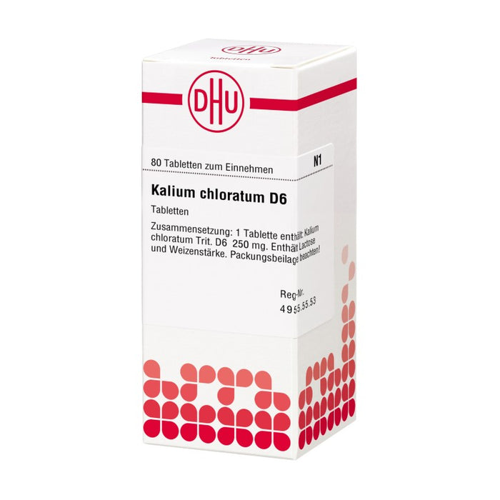 DHU Kalium chloratum D6 Tabletten, 80 St. Tabletten