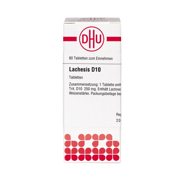 DHU Lachesis D10 Tabletten, 80 pcs. Tablets