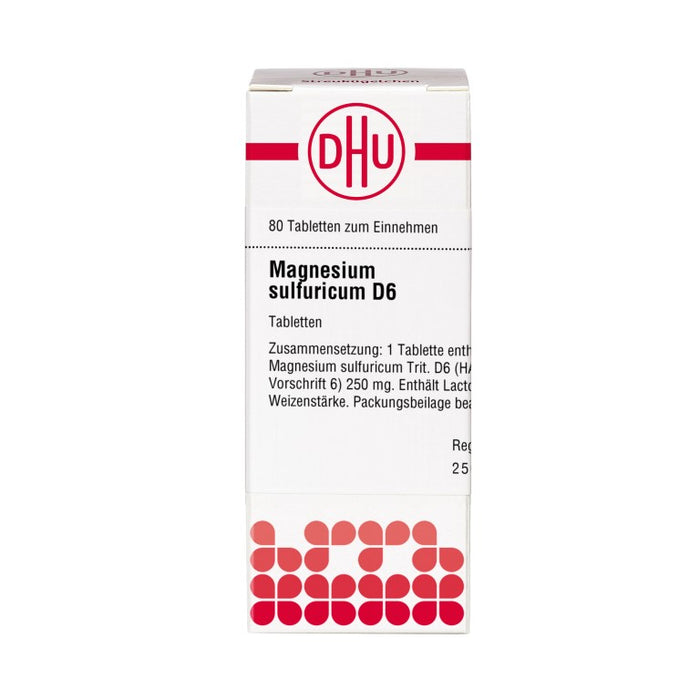 DHU Magnesium sulfuricum D6 Tabletten, 80 pc Tablettes