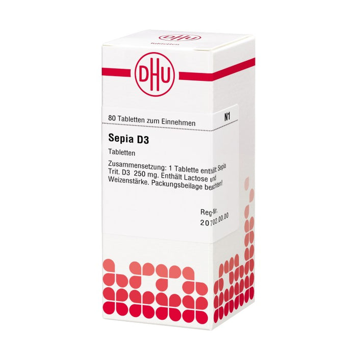 DHU Sepia D3 Tabletten, 80 St. Tabletten