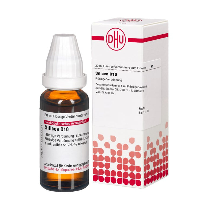 DHU Silicea D10 Dilution, 20 ml Lösung