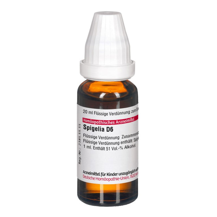 Spigelia D6 DHU Dilution, 20 ml Lösung