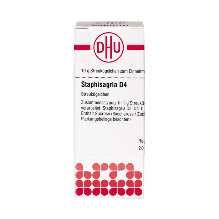 DHU Staphisagria D4 Streukügelchen, 10 g Globules