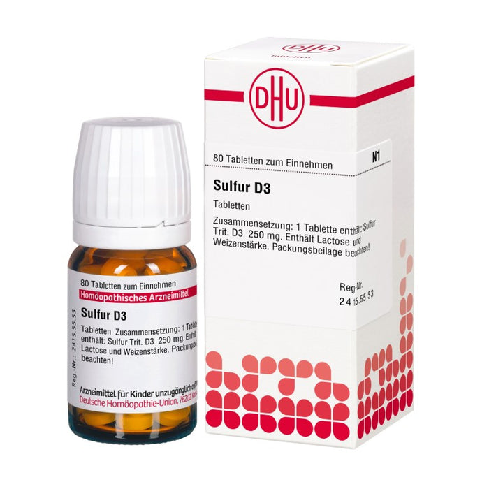 DHU Sulfur D3 Tabletten, 80 St. Tabletten