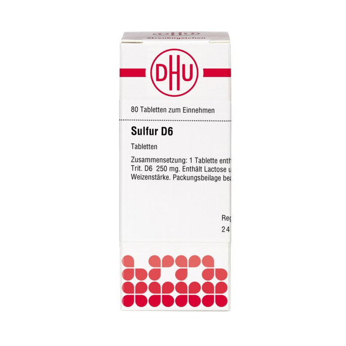 DHU Sulfur D6 Tabletten, 80 pc Tablettes