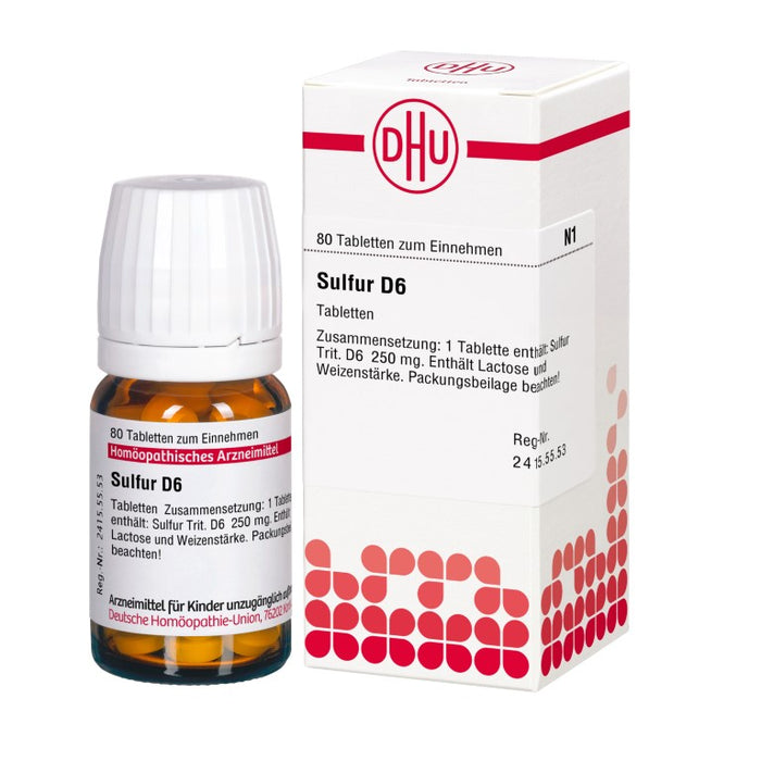 DHU Sulfur D6 Tabletten, 80 pc Tablettes