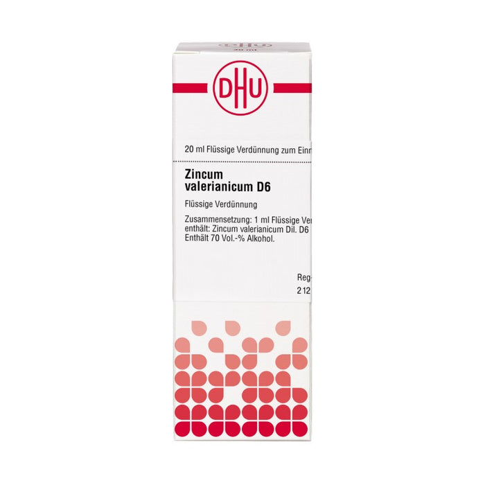 DHU Zincum valerianicum D6 Dilution, 20 ml Lösung