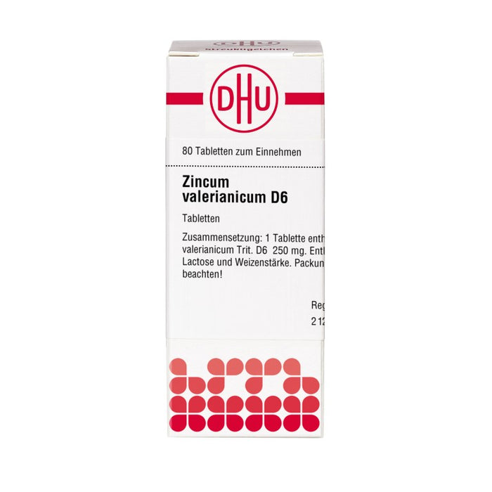 DHU Zincum valerianicum D6 Tabletten, 80 pcs. Tablets