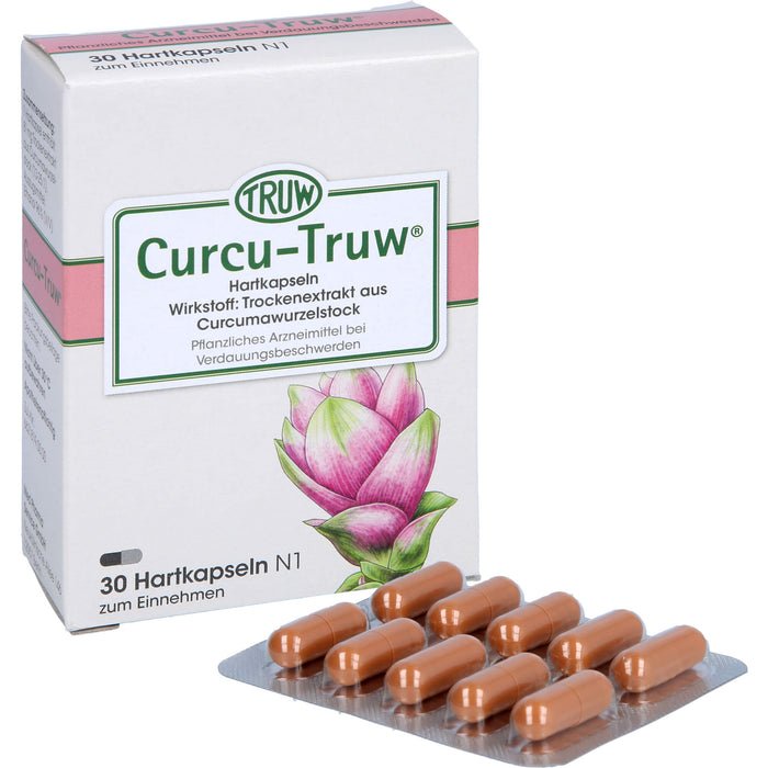 Curcu-Truw Kapseln bei Verdauungsbeschwerden, 30 pc Capsules