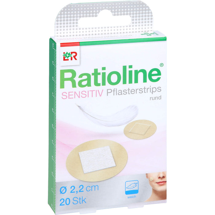 Ratioline Pflasterstrips sensitive, 20 St. Pflaster