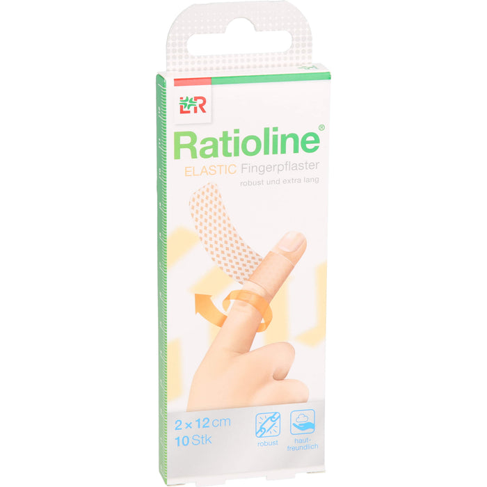 Ratioline elastic  2 x 12cm Fingerverband, 10 pcs. Wound dressings