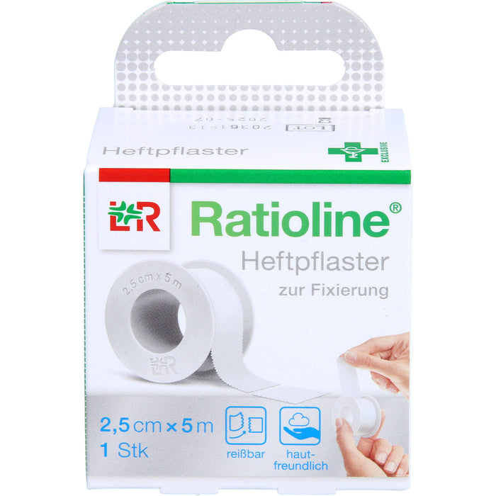 Ratioline acute Heftpflaster 2,5cmx5m, 1 St PFL