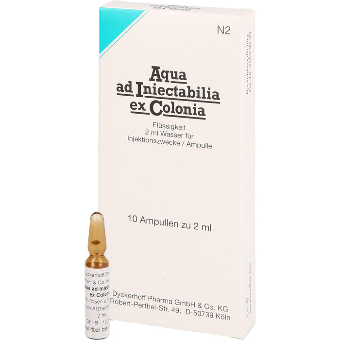 Aqua ad Iniectabilia ex Colonia Amp., 2ml, 10 ml Solution