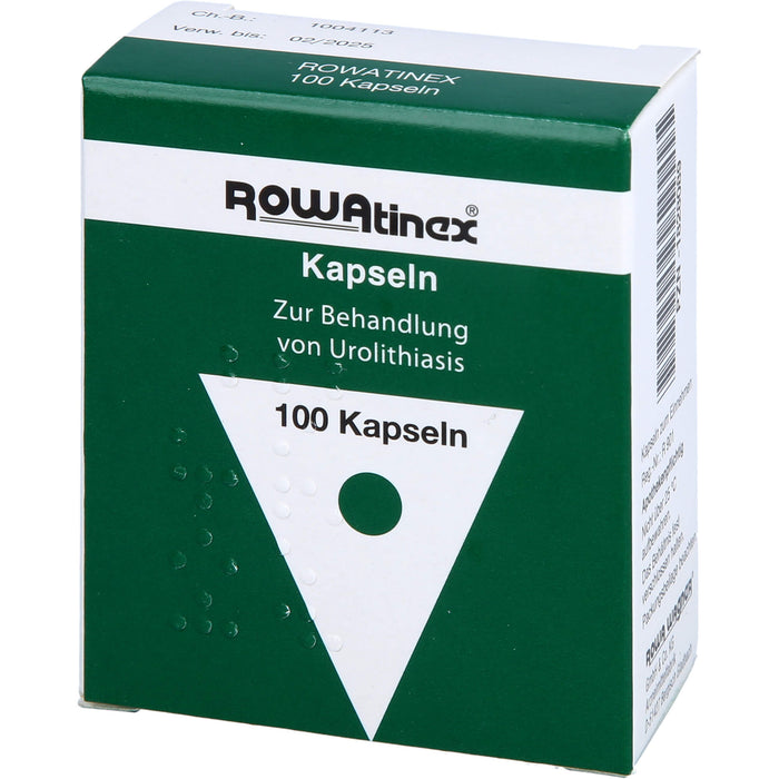 ROWAtinex Kapseln zur Behandlung von Urolithiasis, 100 St. Kapseln