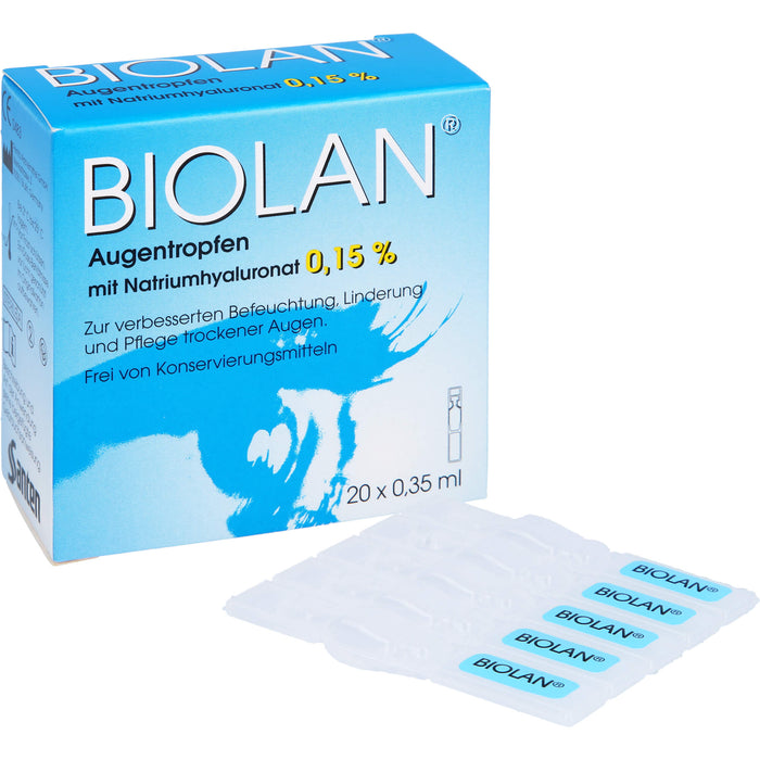 Biolan Augentropfen, 20 ml Single-dose pipettes