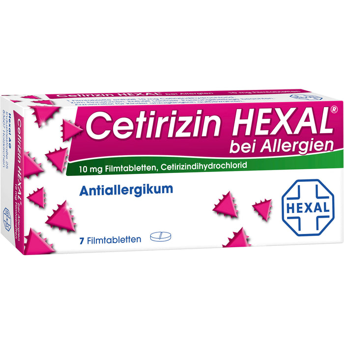 Cetirizin HEXAL Tabletten bei Allergien, 7 pc Tablettes