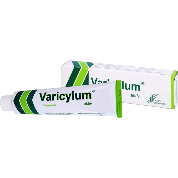 Varicylum aktiv Pflegesalbe zur Venenpflege und Unterstützung bei stumpfen Sportverletzungen, 100 g Ointment