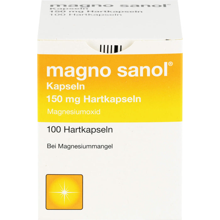 magno sanol Kapseln bei Magnesiummangel, 100 St. Kapseln