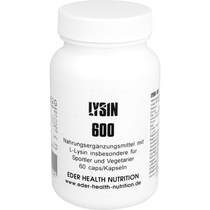 EHN Lysin 600 Kapseln, 60 pc Capsules