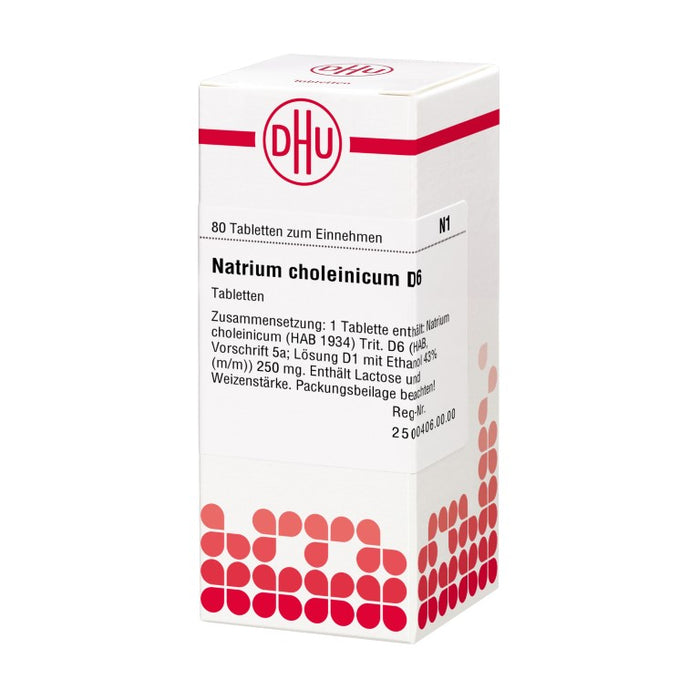 DHU Natrium choleinicum D6 Tabletten, 80 pcs. Tablets