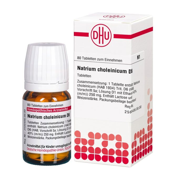 DHU Natrium choleinicum D6 Tabletten, 80 pc Tablettes