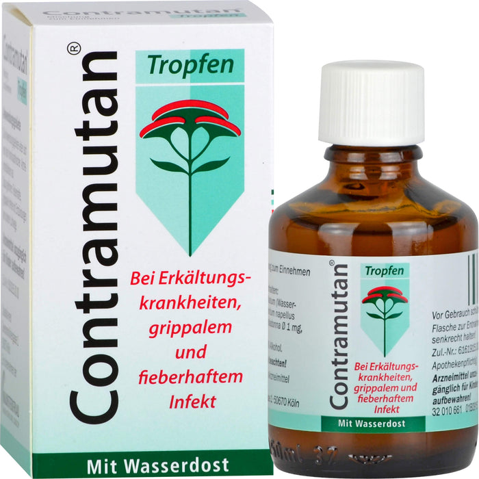 Contramutan Tropfen bei Erkältungskrankheiten, 50 ml Mischung