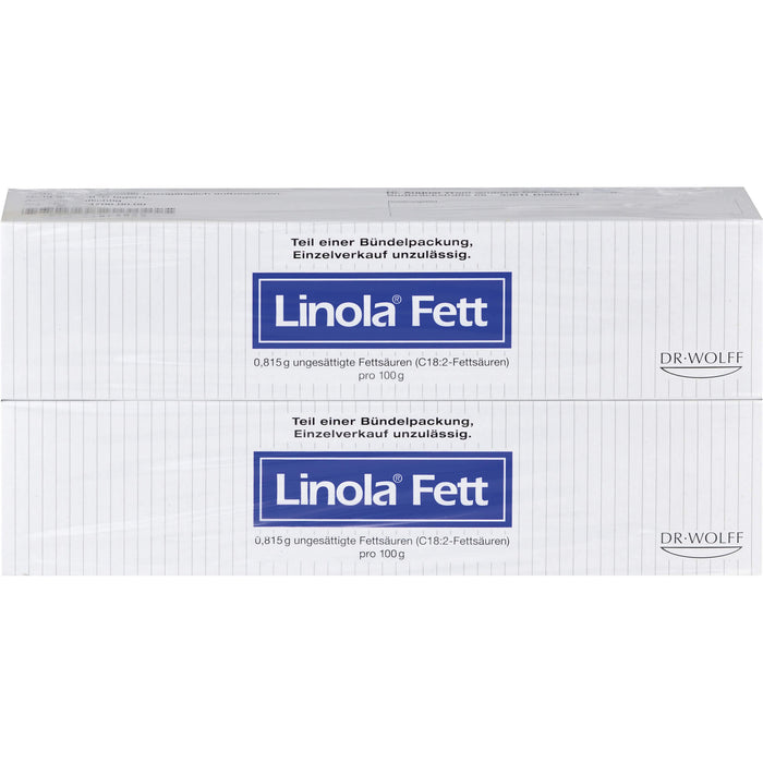 Linola Fett Creme zur Behandlung sehr trockener, rissiger, juckender oder zu Neurodermitis neigender Haut, 500 g Creme