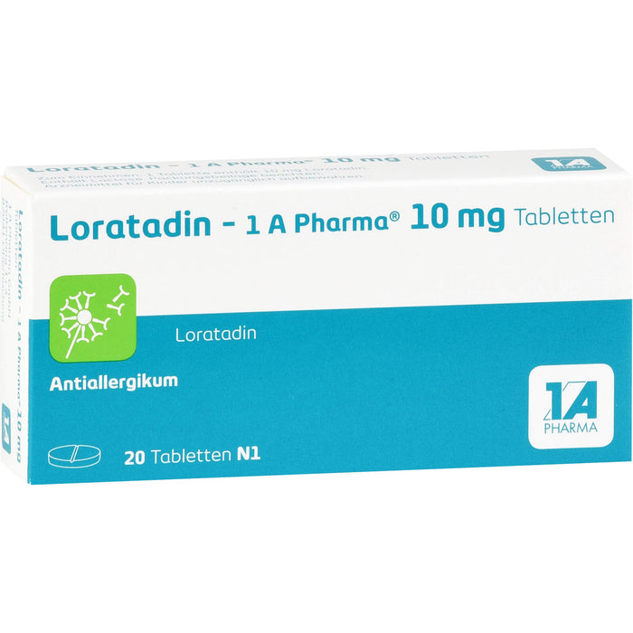 Loratadin - 1A Pharma 10 mg Tabletten Antiallergikum, 20 St. Tabletten