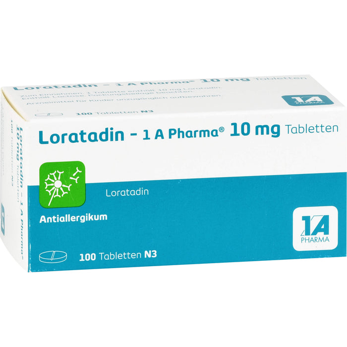 Loratadin - 1 A Pharma, 10 mg Tabletten, 100 pc Tablettes