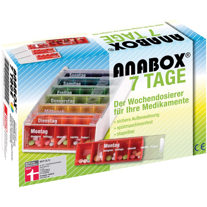 ANABOX 7 Tage Regenbogen, 1 St. Dosette