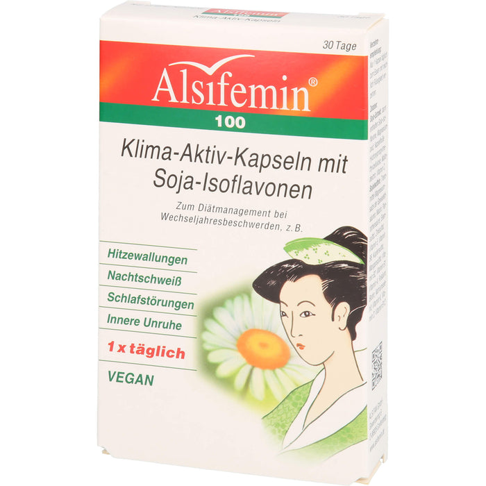 Alsifemin 100 Klima-Aktiv-Kapseln mit Soja-Isoflavonen, 30 pcs. Capsules