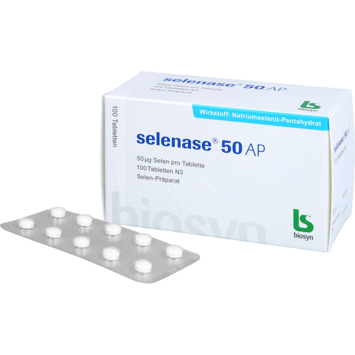 selenase 50 AP Tabletten bei nachgewiesenem Selenmangel, 100 pc Tablettes