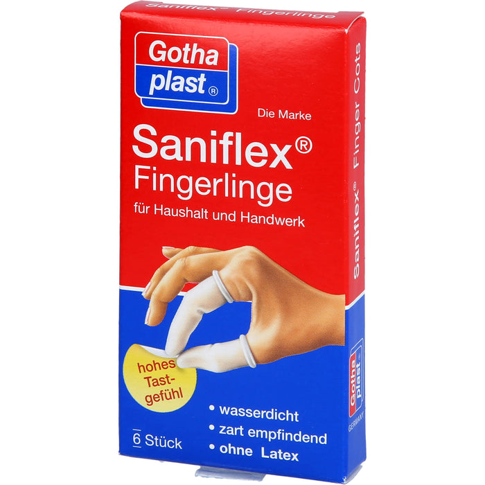 Gothaplast Saniflex Fingerlinge wasserdicht, 6 pcs. Finger cots