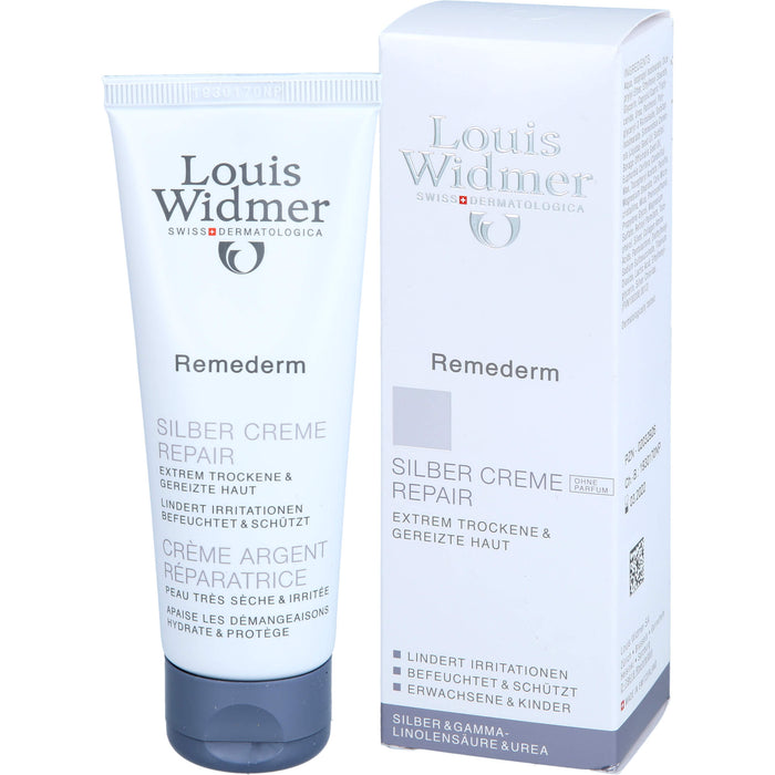 Louis Widmer Remederm Silber Creme Repair Hautcreme, 75 ml Crème