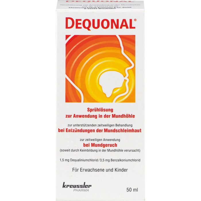 DEQUONAL Sprühlösung bei Entzündungen im Mund, 50 ml Solution