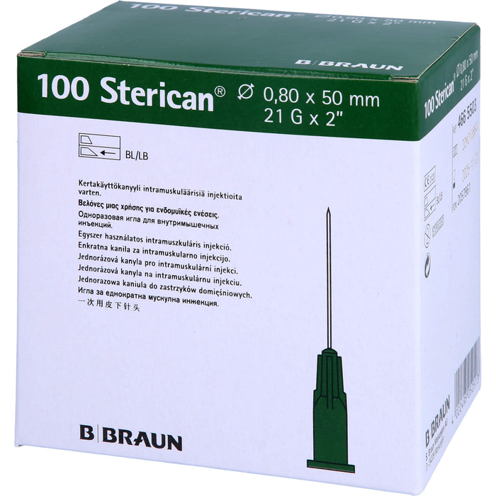 Sterican Knülen 21Gx2 0,8x50mm, 100 St KAN