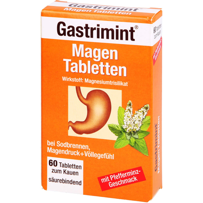 Bad Heilbrunner Gastrimint Magen-Tabletten zum Kauen, 60 pcs. Tablets