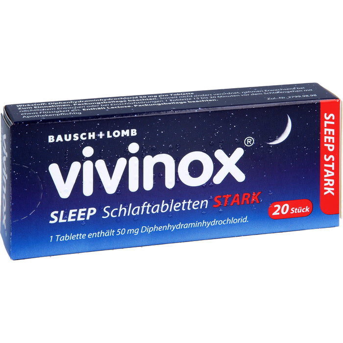 vivinox sleep stark Schlaftabletten, 20 pcs. Tablets