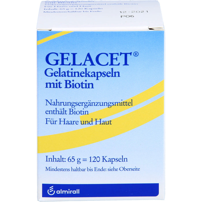 Gelacet Gelatinekapseln mit Biotin, 120 St KAP