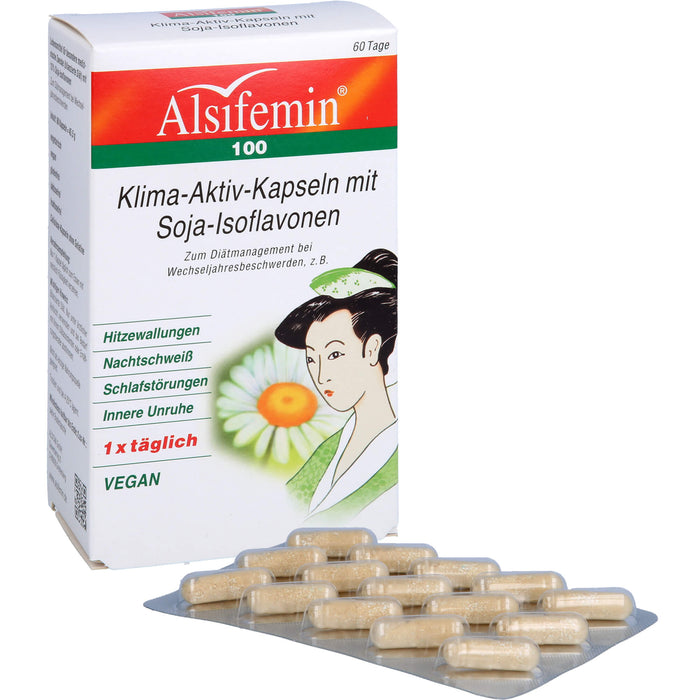 Alsifemin 100 Klima-Aktiv-Kapseln mit Soja-Isoflavonen, 60 pc Capsules