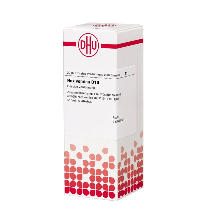 Nux vomica D10 DHU Dilution, 20 ml Lösung