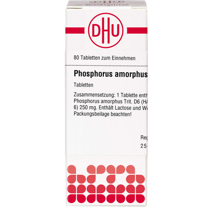 DHU Phosphorus amorphus D6 Tabletten, 80 pc Tablettes