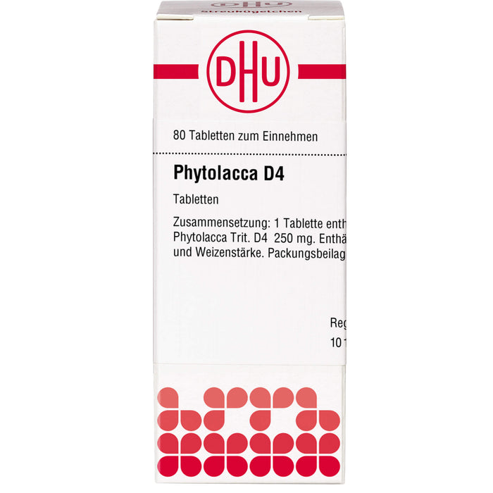 DHU Phytolacca D4 Tabletten, 80 pc Tablettes