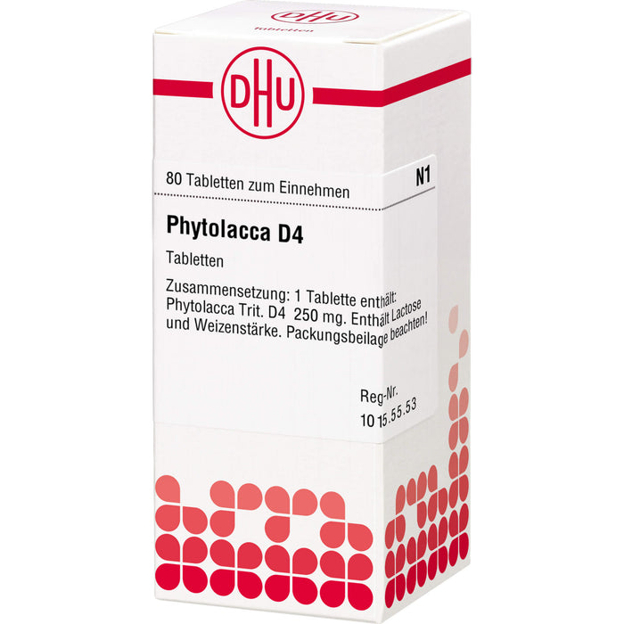 DHU Phytolacca D4 Tabletten, 80 pcs. Tablets