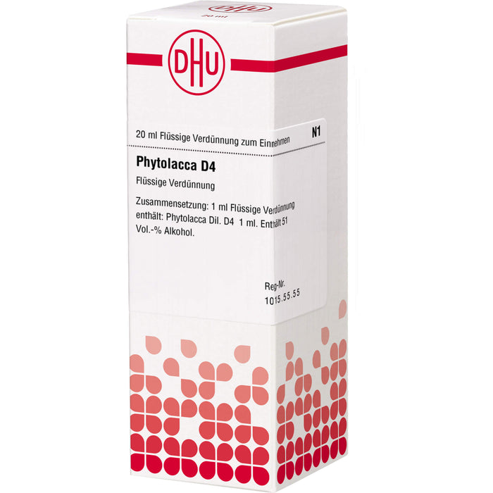 DHU Phytolacca D4 Dilution, 20 ml Lösung