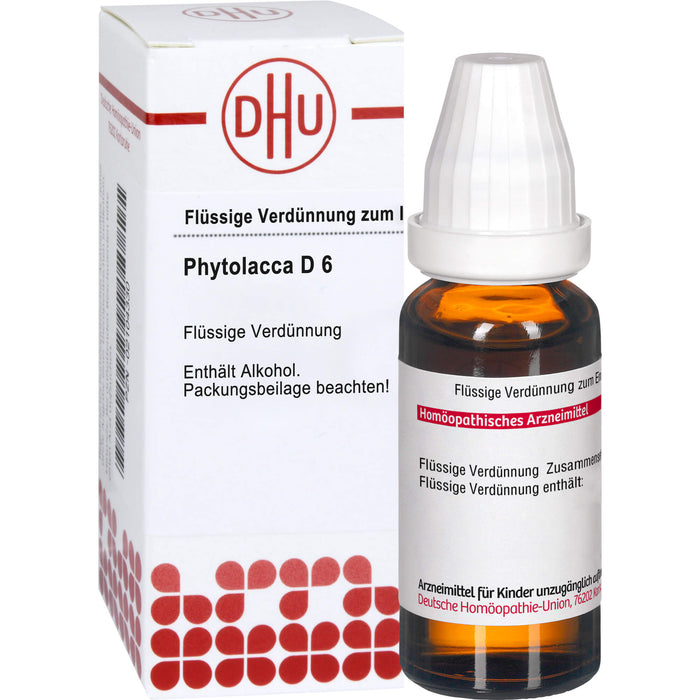 DHU Phytolacca D6 Dilution, 20 ml Lösung