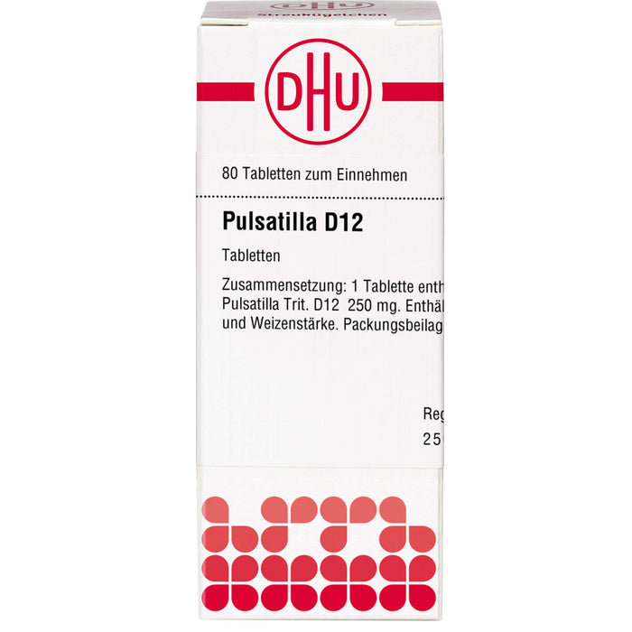 DHU Pulsatilla D12 Tabletten, 80 pc Tablettes