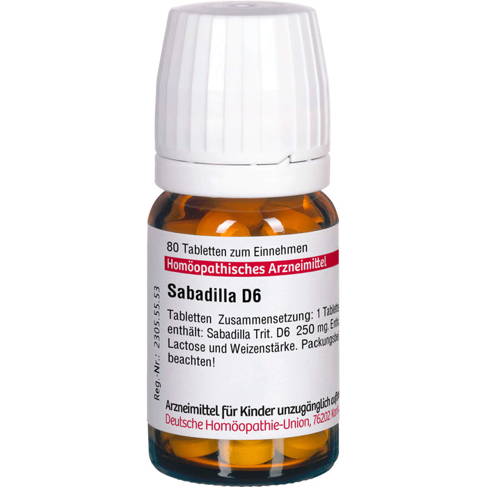 DHU Sabadilla D6 Tabletten, 80 pc Tablettes