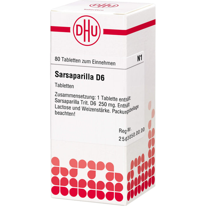 DHU Sarsaparilla D6 Tabletten, 80 St. Tabletten