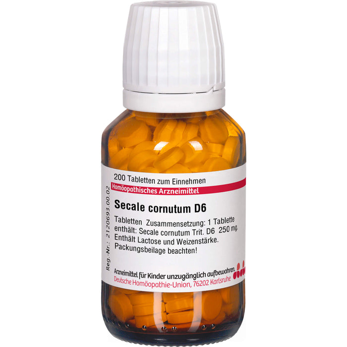 DHU Secale cornutum D6 Tabletten, 200 St. Tabletten